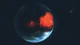 Real Footage from Space Station Simulation| NASA shows asteroids approaching earth & Moon collision