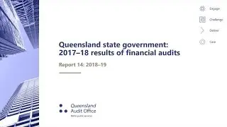 Queensland state government: 2017&ndash;18 results of financial audits (Report 14: 2018&ndash;19)