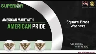 Square Brass Washers From Superior Washer & Gasket Corp.