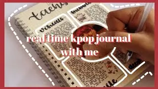 📌 real time kpop journal with me // bts taehyung