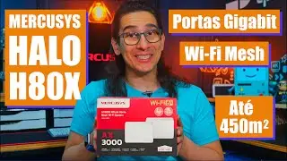 Mercusys Halo H80X o Roteador Mesh Wi-Fi 6 AX3000 que Cobre at&eacute; 450 m&sup2;