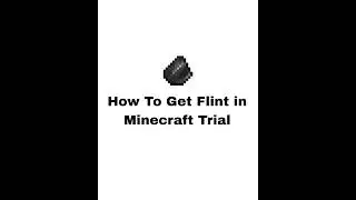 How To Get Flint in Minecraft Trial #shorts #ytshorts #gaming #viral #shortsfeed #minecraft #games