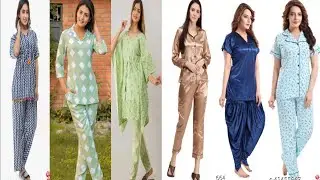 Top 2021night suit designs/Floral pyjamas set/Prinded night suits/Cotton night suit suits/night suit