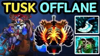 🔥 TUSK OFFLANE | ROLL, SNOWBALL, PUNCH 🔥 DOTA 2 GAMEPLAY 🔥