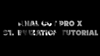 Final Cut Pro X tutorial - stabilization tutorial
