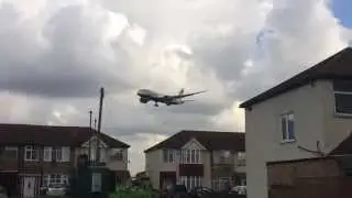 BA102 Boeing 787-8 Dreamliner landing at London Heathrow! Rare!