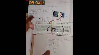 OR Gate on Breadboard  Circuit Build & Truth Table Verification #skills #electrical #shorts #explore