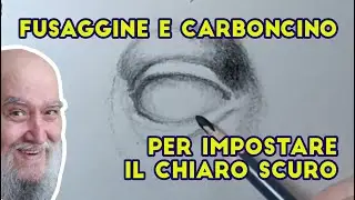 Come si imposta un occhio a fusaggine e carboncino
