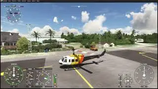 MSFS 2020 Taog's Hangar Huey Bora Bora flying