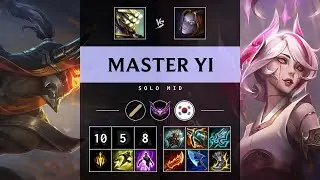 Master Yi Mid vs Orianna - KR Master Patch 25.21