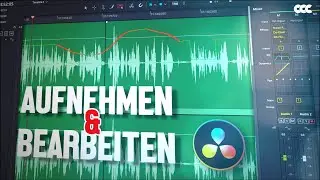 AUDIO aufnehmen & bearbeiten in Davinci Resolve Fairlight (Tutorial Deutsch)