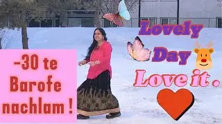 বছরের প্রথম তুষারপাতে মাইনাস ৩০ ডিগ্রিতে কেমন নাচলাম দেখুন || First Snowfalls  Day in Canada 2025 ||