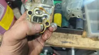 Honda Vtech solenoid seal oil leaks blocked Vtech filter. Accord Odyssey CRV KA24. Removal install.
