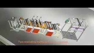 Pre-opened courier bag making machine