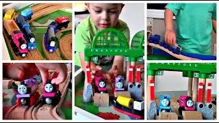 Thomas and Friends The Great Race Wooden Railway with Ashima, Racing Vinnie and Frieda