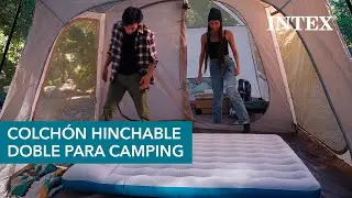 Colch&oacute;n hinchable doble para camping c&oacute;modo y ligero | INTEX