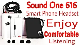 Sound One 616 Angular Earphones Review !!! Smart Phone Headset, Enjoy Comfortable Listening[ Hindi ]