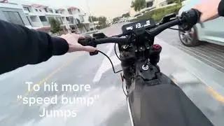 Sur Ron Drives in Dubai #bike #pov  #fail 