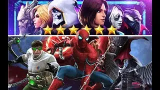 Community Choice Boss Rush #2 all Fights and No items and Easy Domino - marvel contest of champions