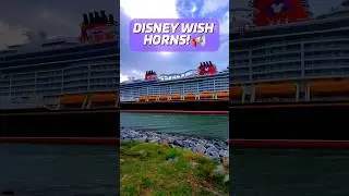 Crazy Disney Cruise Ship Horns! #cruise #travel