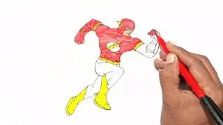 HOW TO DRAW THE FLASH EASY STEP BY STEP | Drawing The Flash from DC Comics.