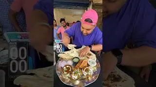 Eat 1 Pehalwan Thali 😳😳 Take ₹2100 Cash 🤑🤑 #shorts
