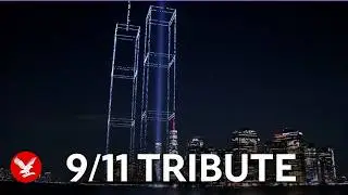 Drones recreate Twin Towers in New York City to mark 25th anniversary of 9/11