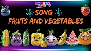 Slow & Steady Fruits and Vegetables Song for Kids | Learn Healthy Food Names