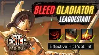 LACERATE BLEED GLADIATOR | My Leaguestart for Mirage League | PoE 3.28