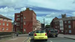 Driving On Hylton Road, North Parade, Croft Road & Castle Street, Worcester, England 23rd July 2017