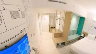 ECOS Dubai Hotel at Al Furjan - Entrance Lobby & Room