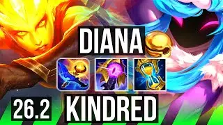 DIANA vs KINDRED (JGL) | 5k gold comeback | KR Master | 26.2