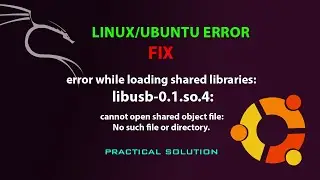 LINUX FIX: libusb-0.1.so.4: cannot open shared object file: No such file or directory