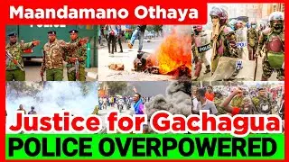 Ruto Finished! Protests Erupt in Othaya Against Ruto Govnt over Police attacking Gachagua in Church