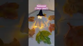 clay ghost | DIY Halloween decor idea👻🍂
