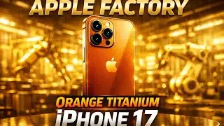 Inside the Apple Factory: Manufacturing the Orange Titanium iPhone (Pro max version)(Full Process)