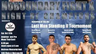 Seth Grande vs Aaron Waite - NoboundaryfightX - Ambassadortofighters.com 10/12/2019