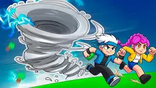 GOTEN e RUMI A SOBREVIVERAM a FURACÃO GIGANTE no Roblox