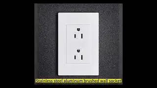 Stainless steel aluminum brushed wall socket 15A America distributor company importer wholesale inc