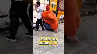Fart vs. Inflatable Costume = DISASTER 🤢💀 #prank #fart #funny