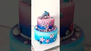 Dolphin Cake  #cake #cakedecorating #cakedesign