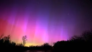 Northern Lights Timelapse over frozen Southwest Washington 1/20/2026