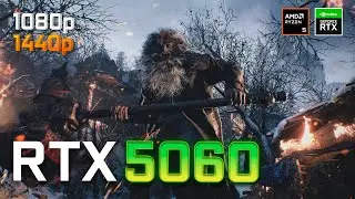 Resident Evil 8 : RTX 5060 FPS Test & Performance | HD vs QHD