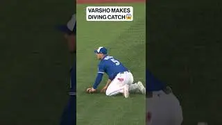Varsho KEEPS game tied with this catch 👏 #bluejays #mlb #catch #daultonvarsho