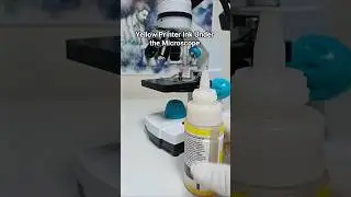 YELLOW PRINTER INK | MICROSCOPE MAGNIFICATION