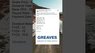 Greaves Cotton Ltd has recommended a Final Dividend for FY25. #DividendPayingStocks