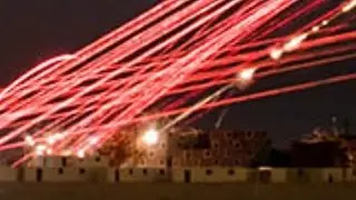 WOW! Urban CLOSE AIR SUPPORT! Superb NIGHT VISION of Venom attack helicopter's TRACER FIRE!