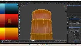 Создаем бочку , моделька , и текстура 3D