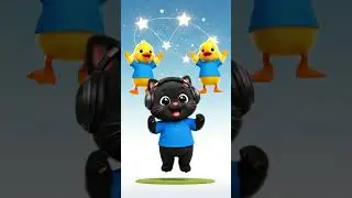 Уроки счета от 1 до 10 с Мон и утятами ⭐🔢🎵 #смешно #обучениедетей #мультфильм #милый #кот