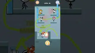 Attack draw line level 46 gameplay walkthrough Solution